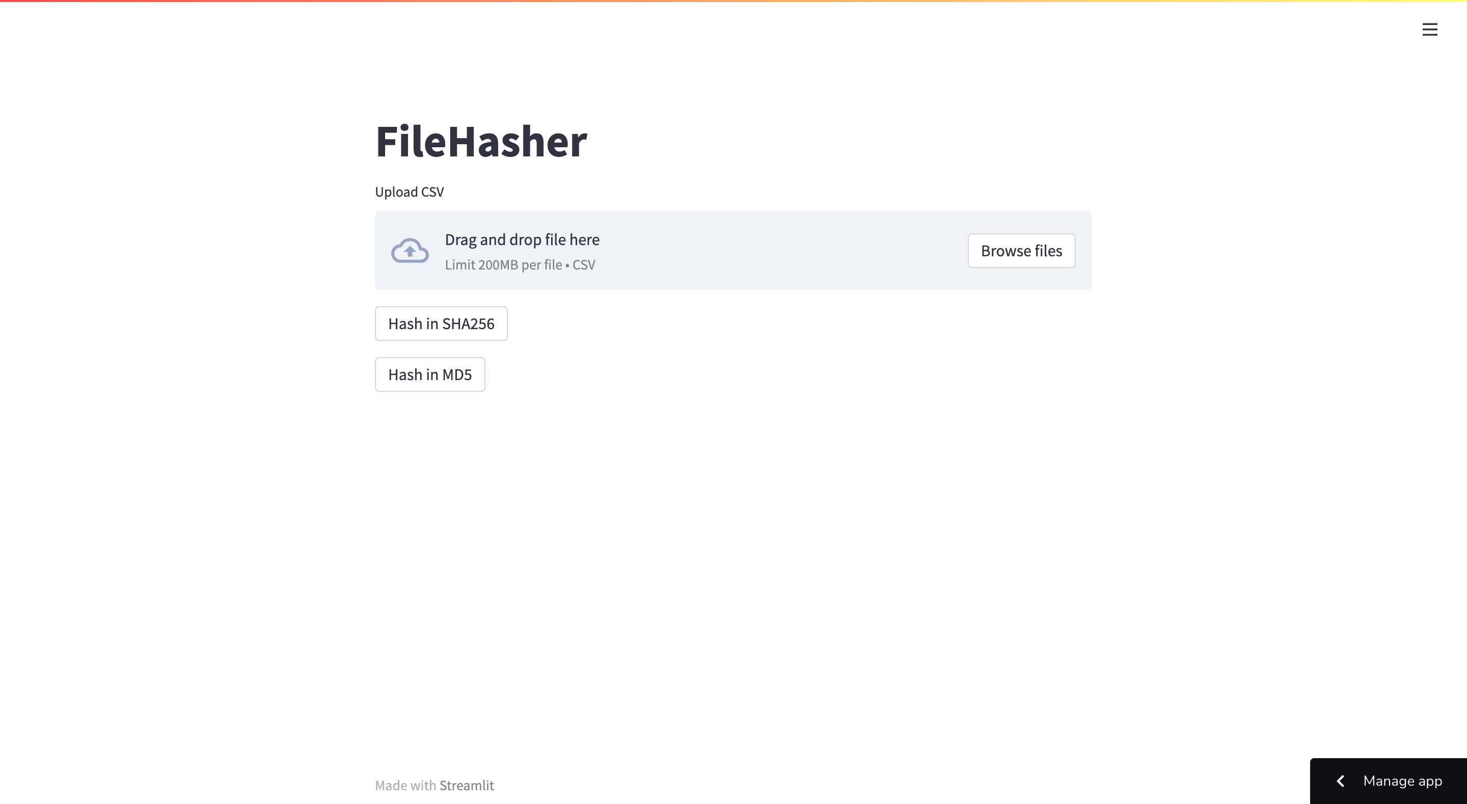 FileHasher screenshot